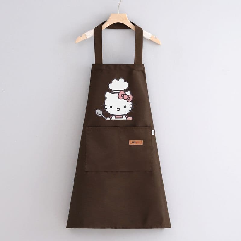 Hellokitty avental geral cozinha doméstica cozinhar à prova d'água bonito cintura à prova de óleo impressão personalizad