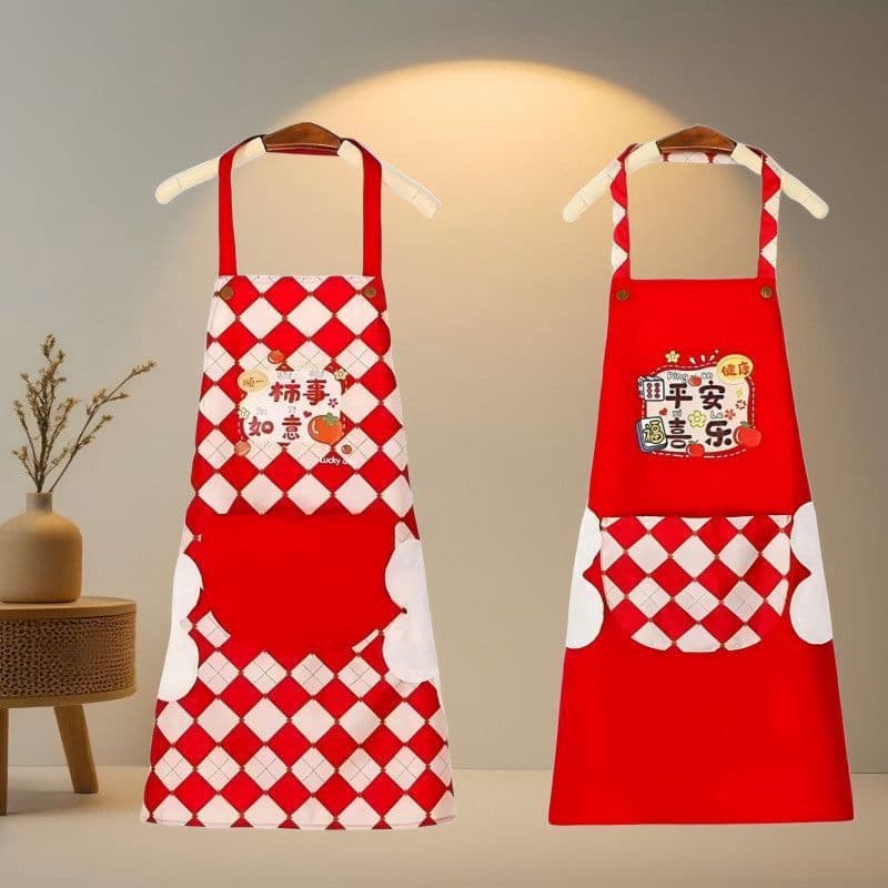 Avental de cozinha à prova de óleo à prova d'água, ano novo, desenho animado, personalizado, dragão, ano, Catering, roup