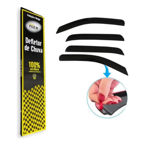Calha Chuva Acrilica Fumê Symbol 2009 A 2013 4 Portasecoflex