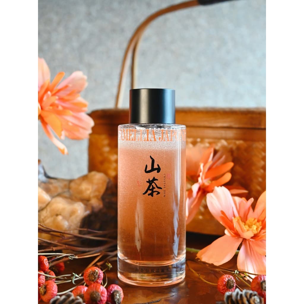 [Água Dupla Fase do Deserto de Atlas] {Água de Orvalho de Cristal de Pêssego Camellia} Tônico Lady Line 120ml