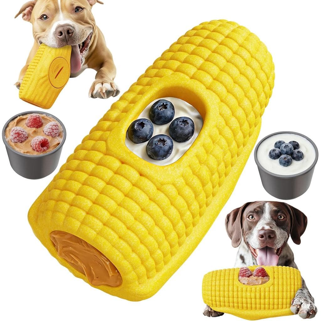 KADTC Brinquedo de Enriquecimento para Cães de Grande Porte 3 em 1 Durável - Brinquedo para Lamber, Recheável e Congeláv