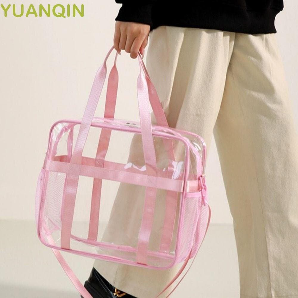 Bolsa Crossbody Transparente YUANQINZT , Portátil De Armazenamento Para Lavagem À Prova D'água , Material De PVC