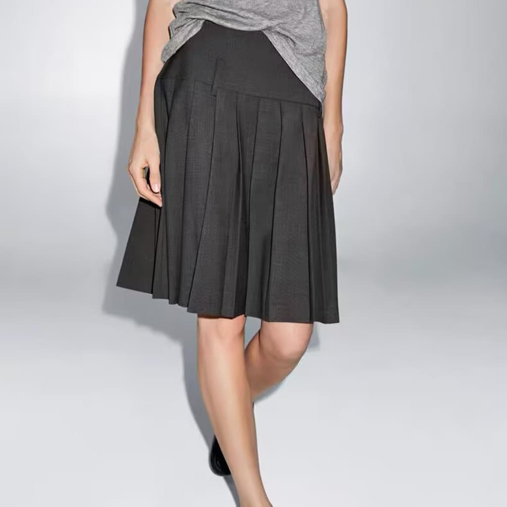 MD2025 novo estilo roupas femininas moda All-Match Casual estilo simples leve saia curta feminina saia plissada saia fra