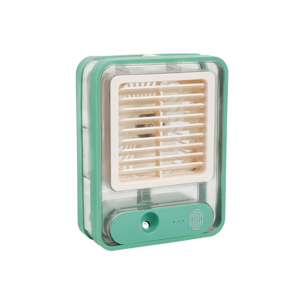 Mini Ventilador Portátil Com Luz E Design Compacto