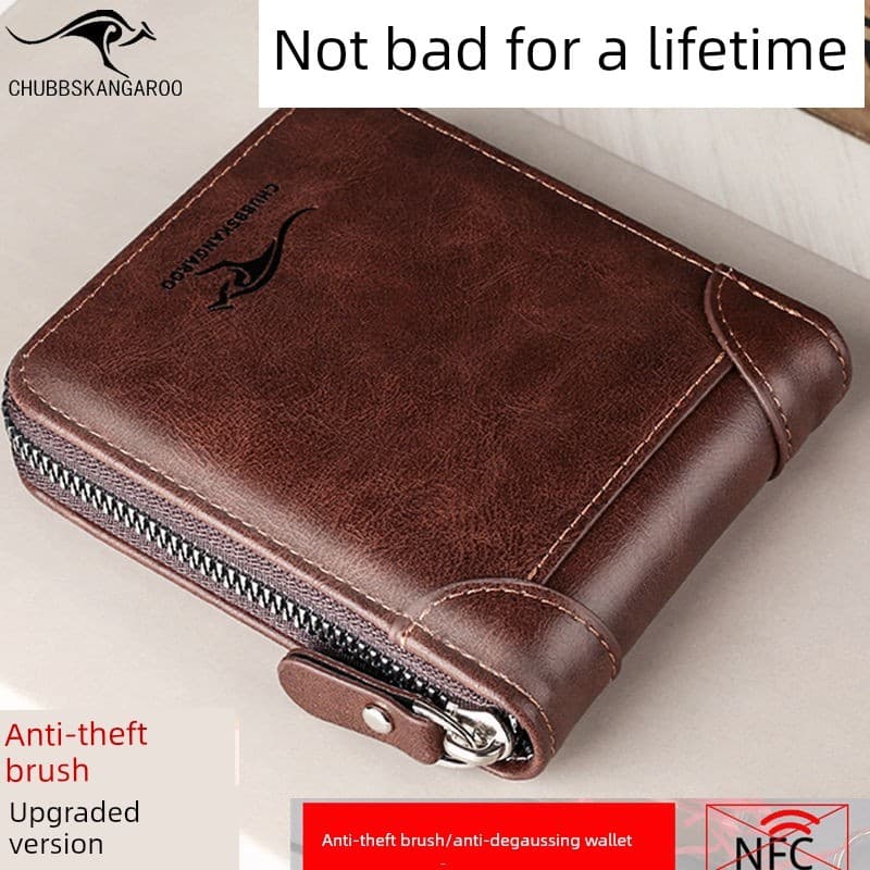 Carteira masculina curta com zíper carteira masculina feminina pequena bolsa retrô moderna carteira porta cartão adolesc
