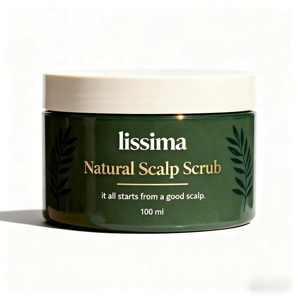 Lissima Esfoliante Natural para Couro Cabeludo, Esfoliação Suave do Couro Cabeludo, Fórmula Botânica Natural com Óleos d