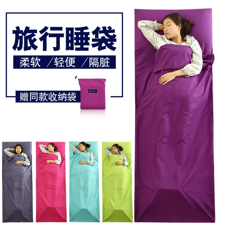 Saco de dormir sanitário sujo para hotel, portátil, leve, produtos para adultos ao ar livre, duplo, único, interior, hot