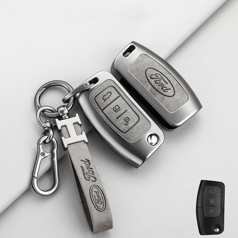 Capa de chave em liga de zinco adequada para Ford Fiesta, Focus 2, Ecosport, Kuga, Escape, Falcon, B-Max, C Eco Sport, a