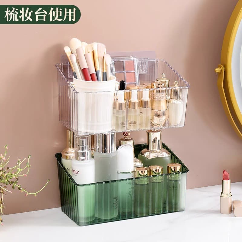 Caixa de armazenamento de cosméticos, cômoda de mesa, produtos de cuidados com a pele, batom, maquiagem, pincel de menin
