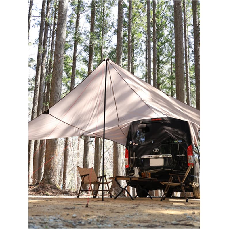 Exportado para o Japão Barraca traseira de acampamento ao ar livre Cortina de céu lateral do carro Protetor solar à prov