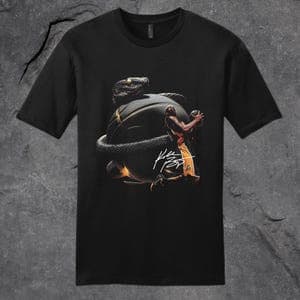 Camiseta Masculina Feminina Oversized Estampa Kobe Bryant Cobra Mamba Bola de Basquete Assinatura Lakers