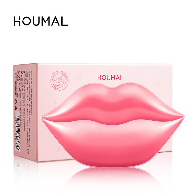 Humei cereja macio suave máscara labial remendo Anti-seco Crack hidratante hidratante cuidados com os lábios hidratante