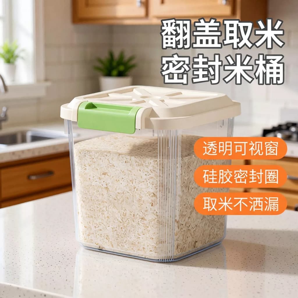 Caixa de armazenamento de arroz