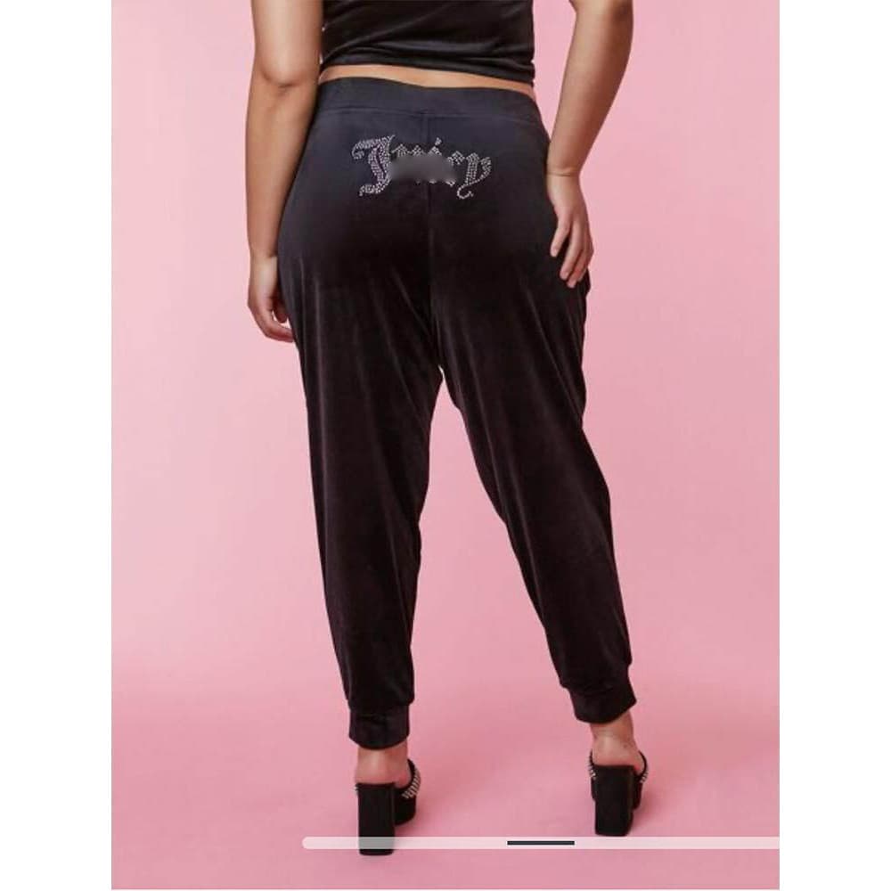 Americano Plus Size roupas femininas l-xxxl veludo feminino casual perfuração quente calças casuais calças com punho lar