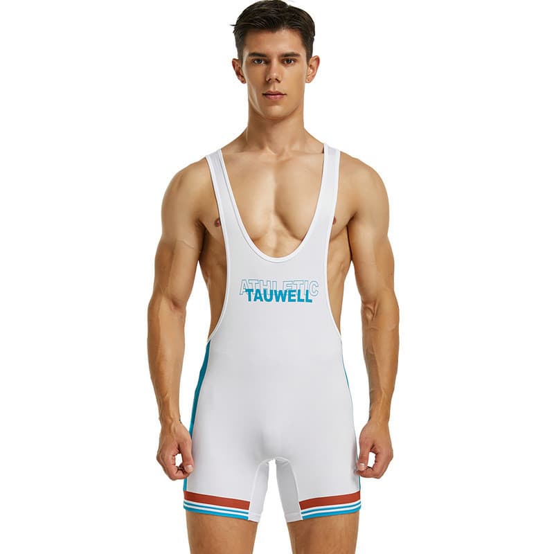 Macacão de fitness masculino TAUWELL roupas de treinamento luta livre macacão esportivo roupas de fitness macacão elásti