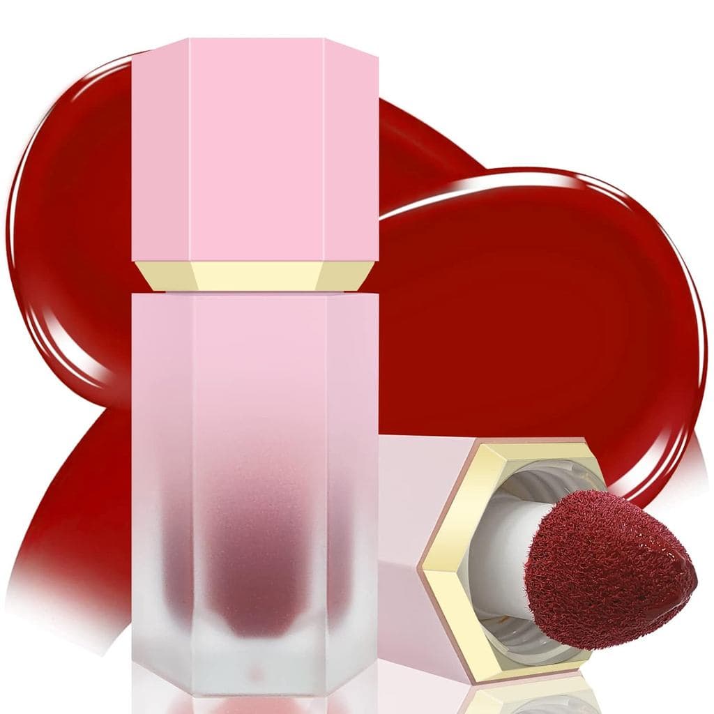 Blush Líquido para Bochechas, Blush Cremoso Suave com Aplicador em Almofada, Acabamento Luminoso com Textura Matte Avelu