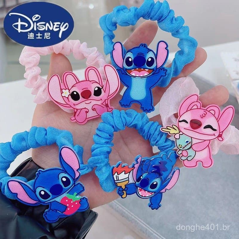 Conjunto de 5 peças de acessórios de cabelo do desenho animado da Disney "Lilo & Stitch", incluindo tiaras, presilhas fo