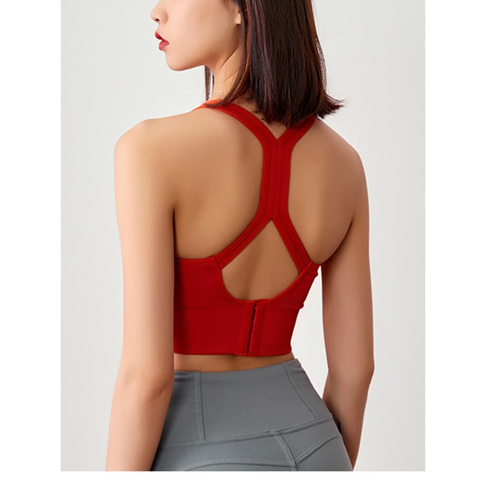 Cross Back esportes roupa interior senhoras de alta intensidade à prova de choque reunião correndo Fitness Yoga Wear col