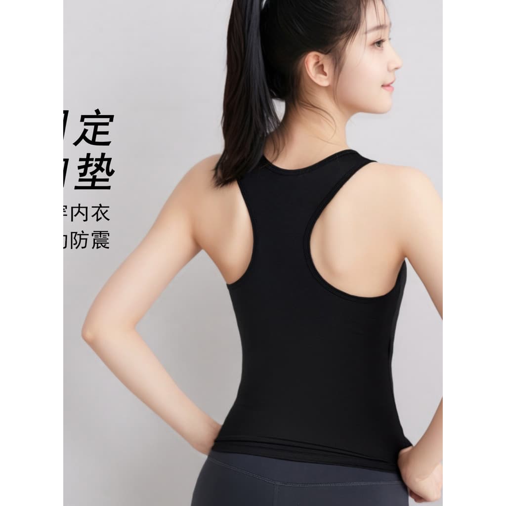 Almofada de peito fixa em forma de I, lindas costas, roupas de Fitness, secagem rápida, respirável, Yoga, corrida, roupa