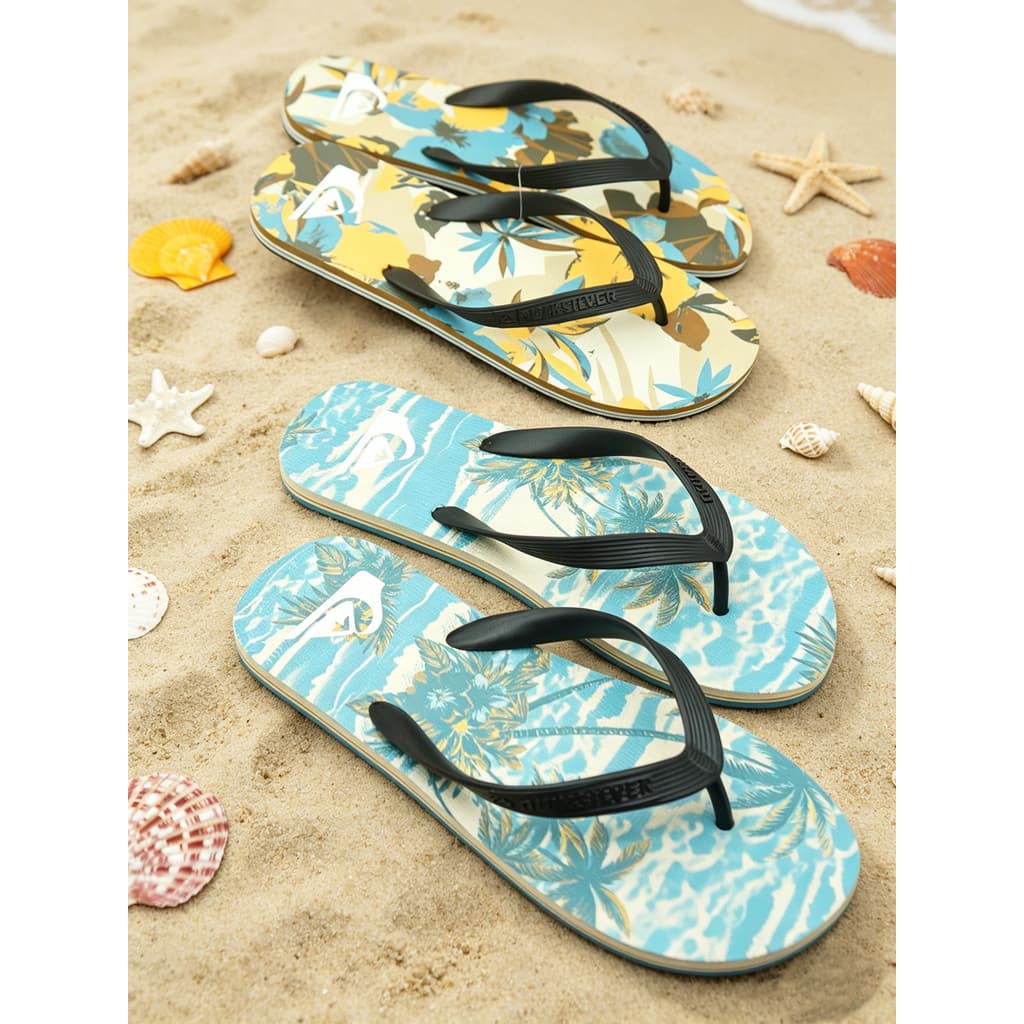 Verão masculino férias flip-flops flor Tropical antiderrapante sapatos de praia ao ar livre chinelos ao ar livre Wear Le