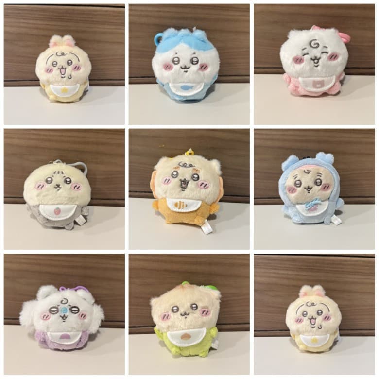 Bonito Chiikawa Bebê Série Plushie Brinquedo Hachiware Usagi Pelúcia Chaveiro Saco Pingente Boneca Dos Desenhos Animados