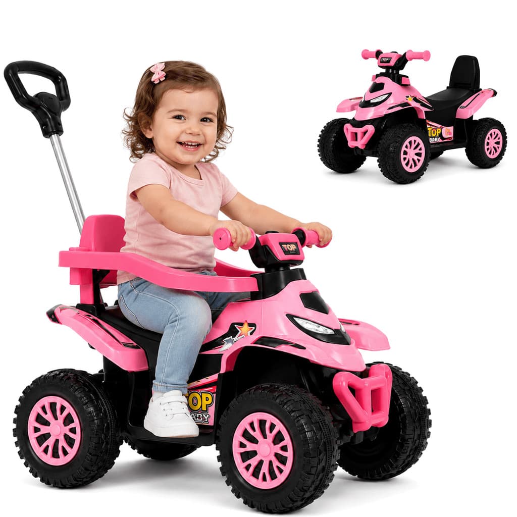 Quadriciclo ATV Eletrico Infantil Bang Toys Spider Rosa 6V
