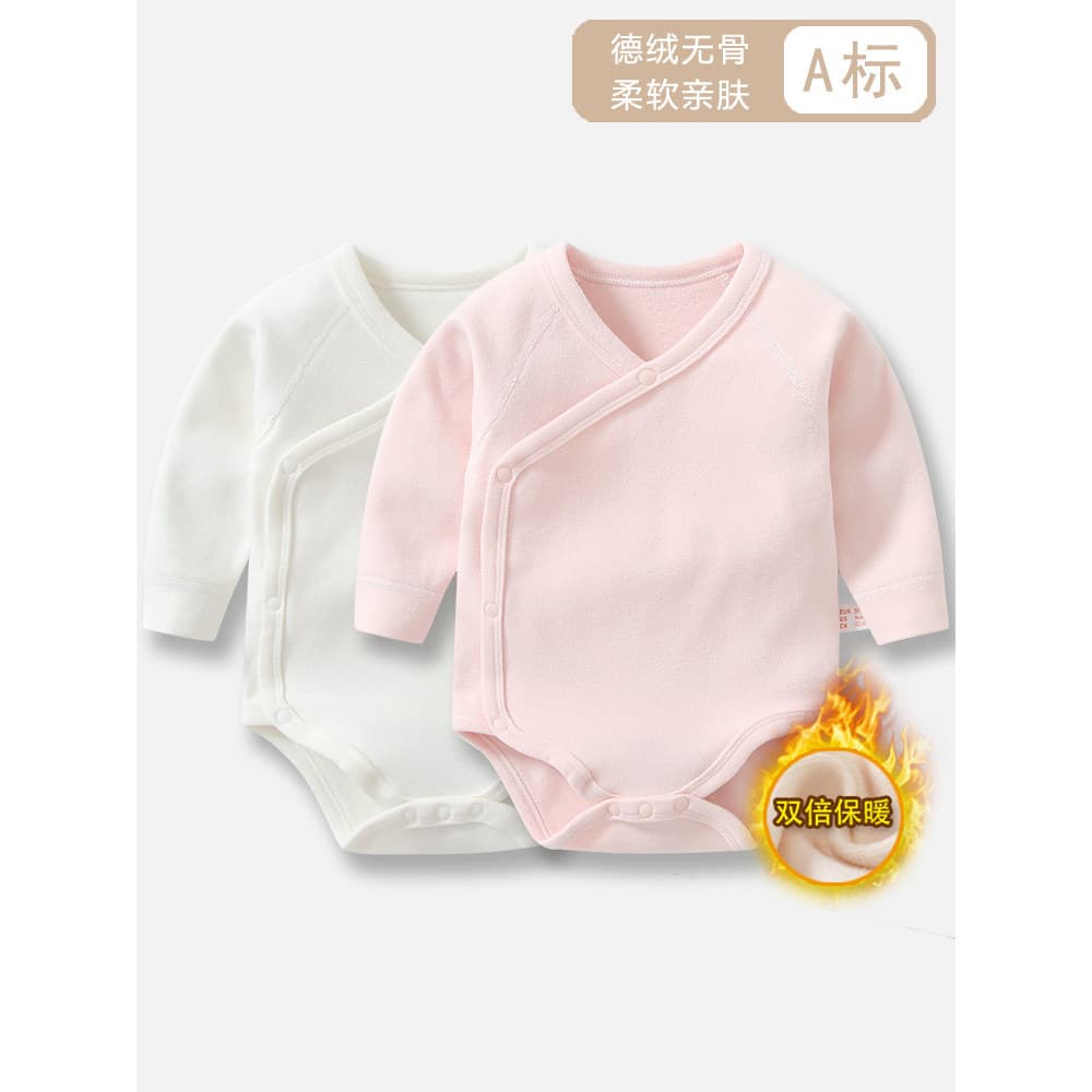 Bebê velo envoltório roupas do bebê outono inverno forro de lã engrossado roupa interior de manga comprida Base roupas r