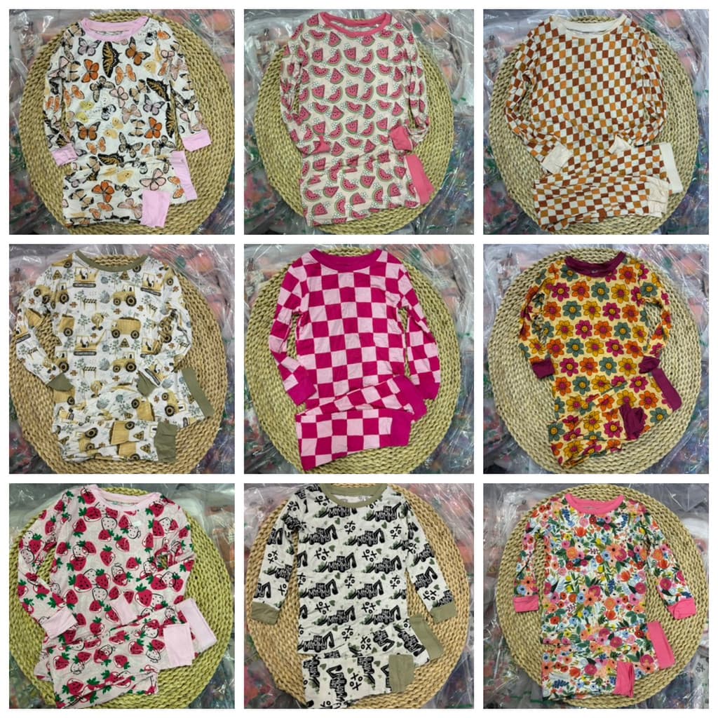 Puro Original comércio exterior bebês crianças pequenas pijamas de fibra de bambu casa Shorts de manga curta terno calça