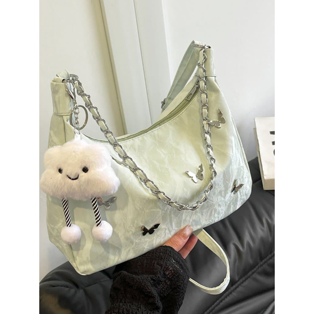 bolsa transversal feminino bolsa feminina Bolsa feminina verão 2024 outono inverno novo estilo Casual plissado ombro sac