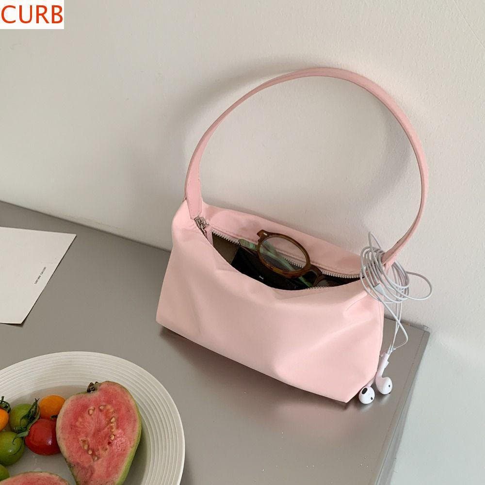 Bolsa Para Axilas CURB , De Nylon De Grande Capacidade Estilo Coreano Quadrada Pequena E Leve De Cor Sólida