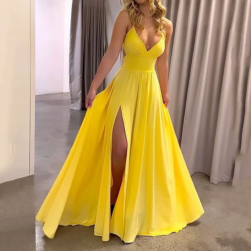 Moda transfronteiriça comércio exterior roupas femininas 2025 verão estilingue com decote em V vazado volta rendas fenda