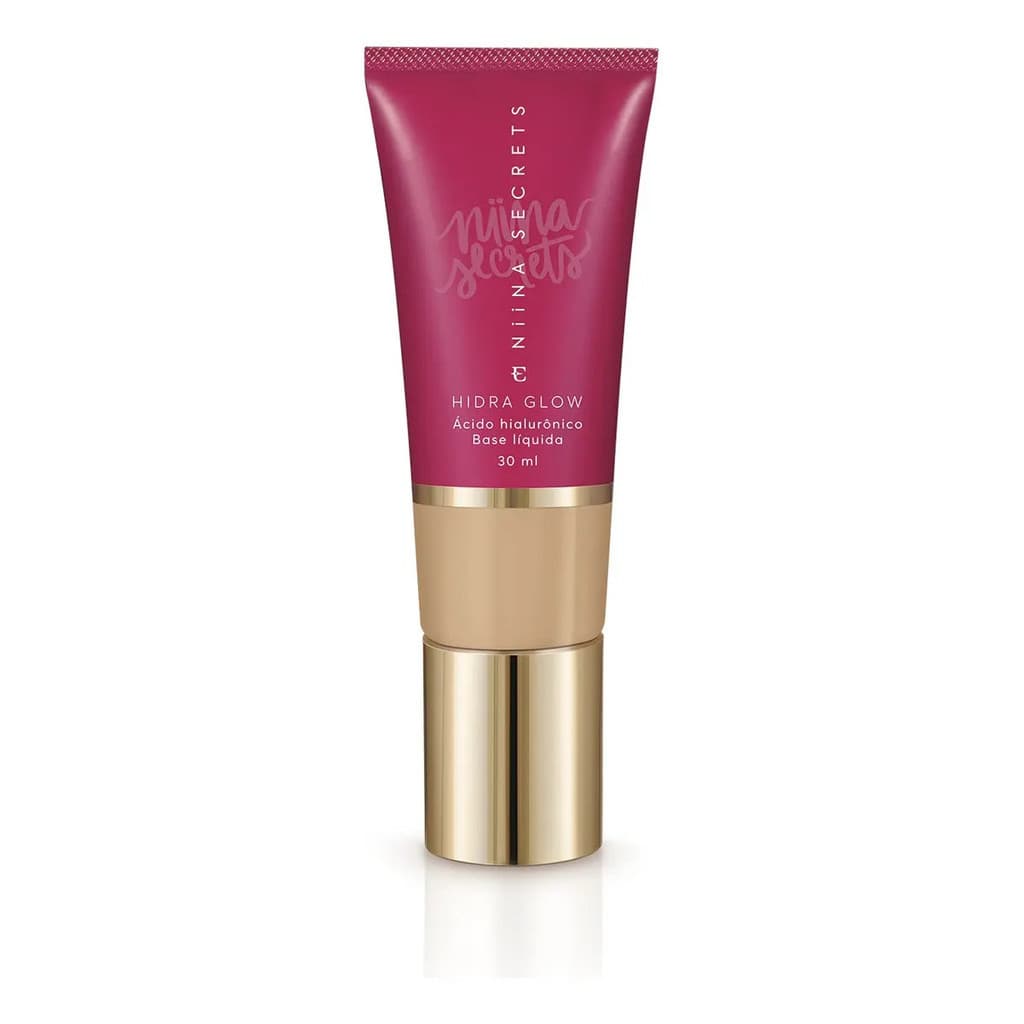 Base Líquida Niina Secrets Hidra Glow Cor 10 30ml Tom Claro