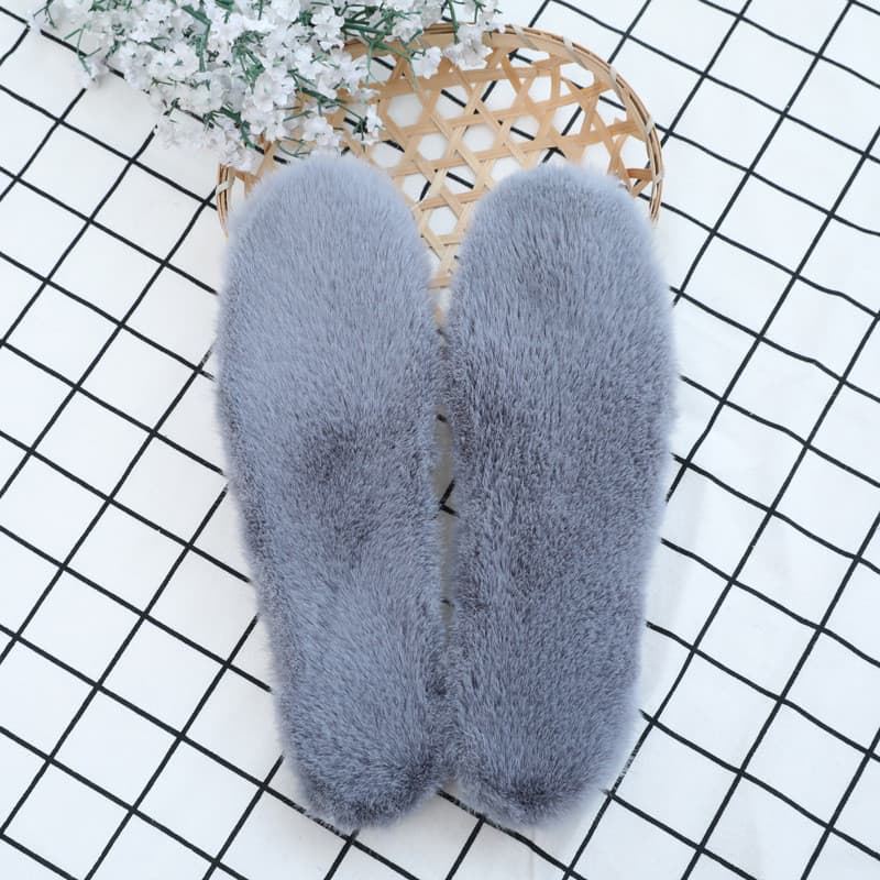 [2 pares] Palmilha espessada de pelúcia de vaca infantil Palmilha quente de inverno Palmilha de pelúcia com aquecimento