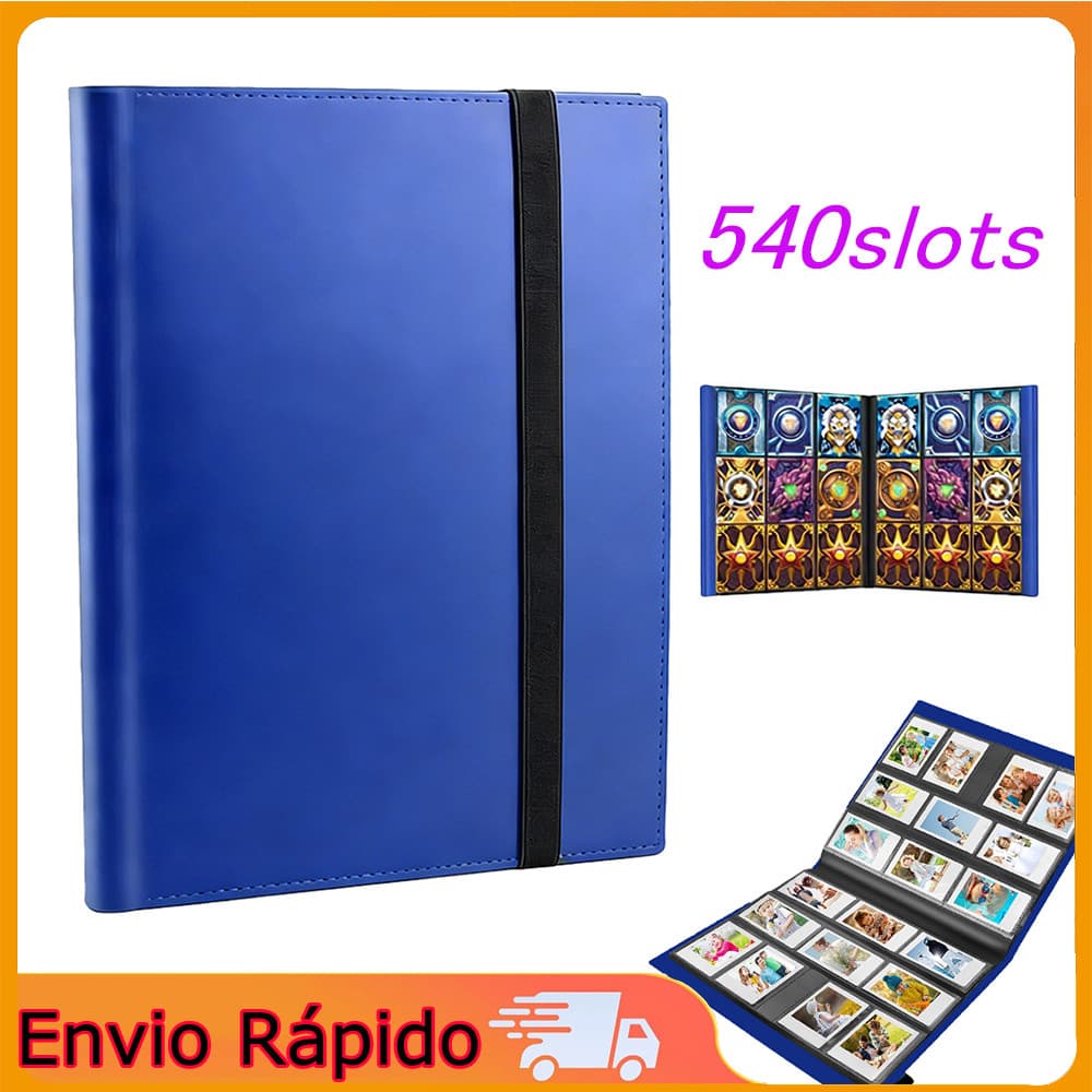álbum para colecionar cartas de jogos e fotografias com 540 compartimentos