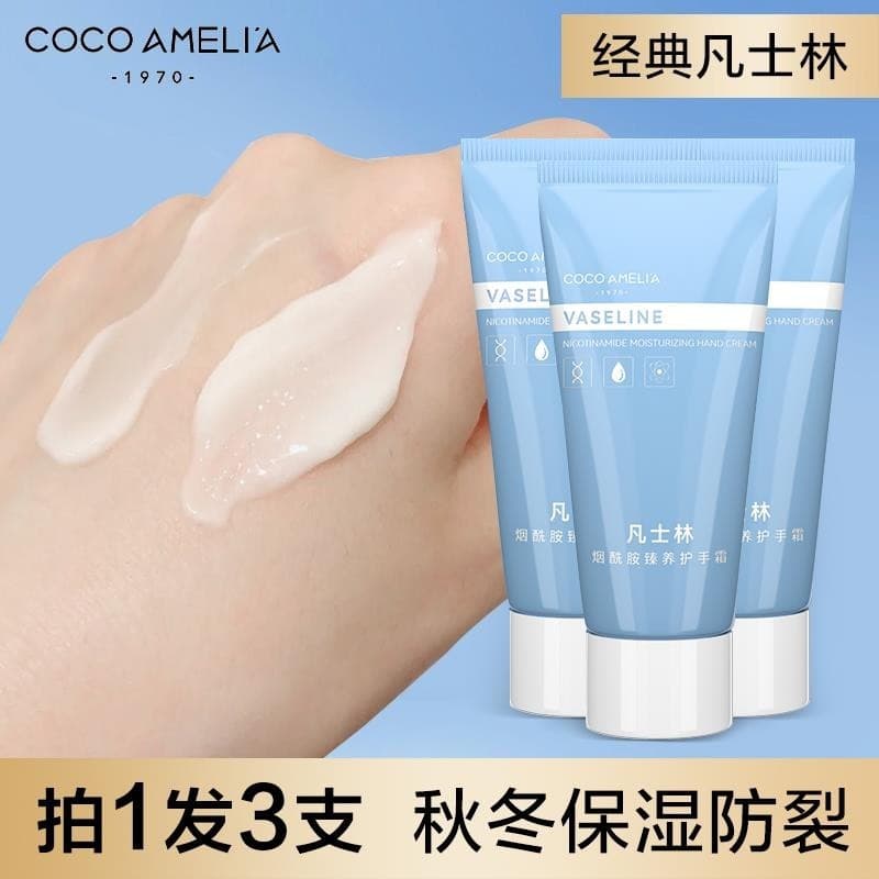 CCA Vaselina Niacinamida Creme para as Mãos Homens Mulheres Hidratante Não Oleoso Inverno Hidratante Anti-secagem