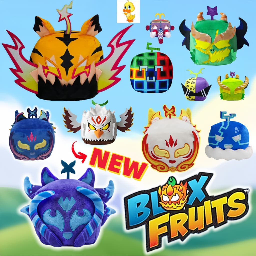 Novos produtos populares: brinquedos de pelúcia Blox Fruits, bonecos de pelúcia do jogo Bloxfruits, bonecos de pelúcia d