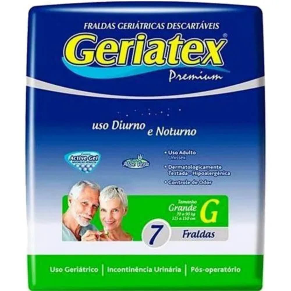 Kit 2x Fralda Geriátrica   Premium Noturna G 7 unidades