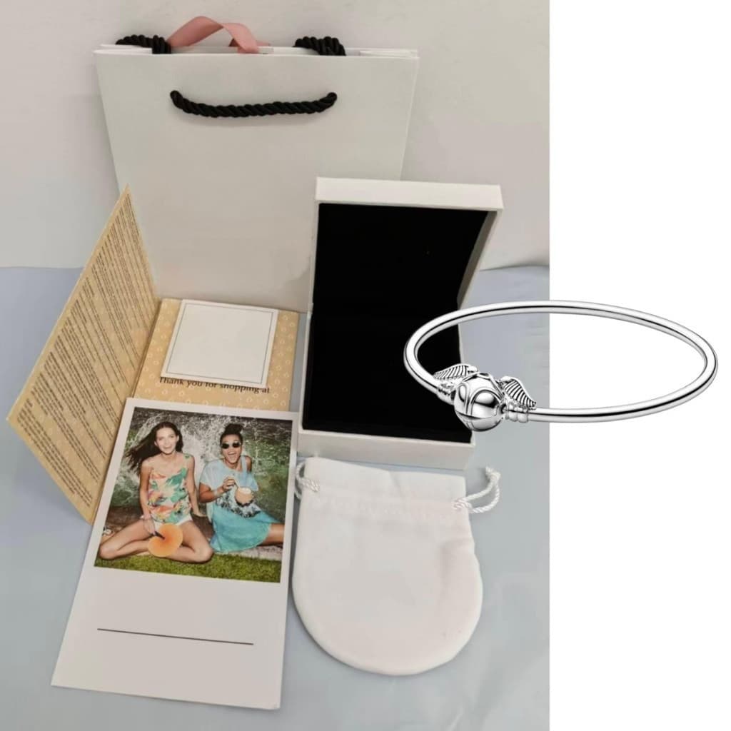 Conjunto de presente requintado, pulseira clássica de coração para mulheres em prata 925, pode ser combinada com contas