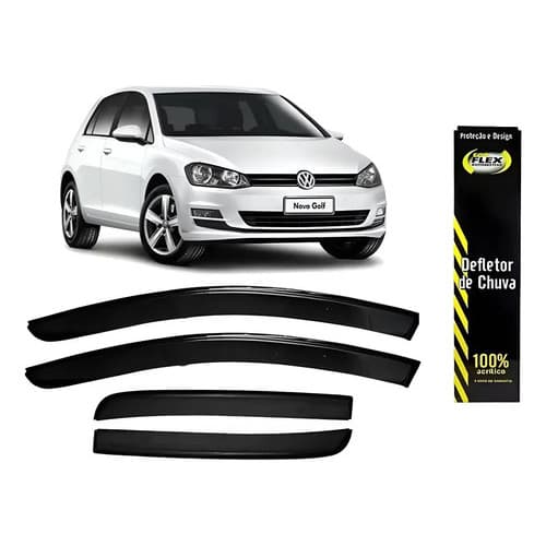 Calha De Chuva Acrilica Fumê Golf 2015 4 Portas Promoção