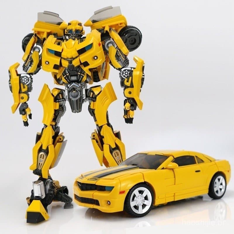 Transformador de 21 cm Bumblebee Optimus Prime Megatron Deformação Autobot Toy Robot Truck VQMT