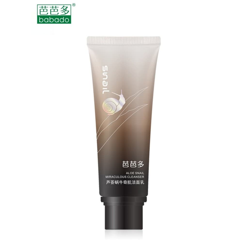 Babado Aloe Vera Snail Miracle Cleanser 120g Creme de limpeza suave Espuma densa Leite de limpeza profunda