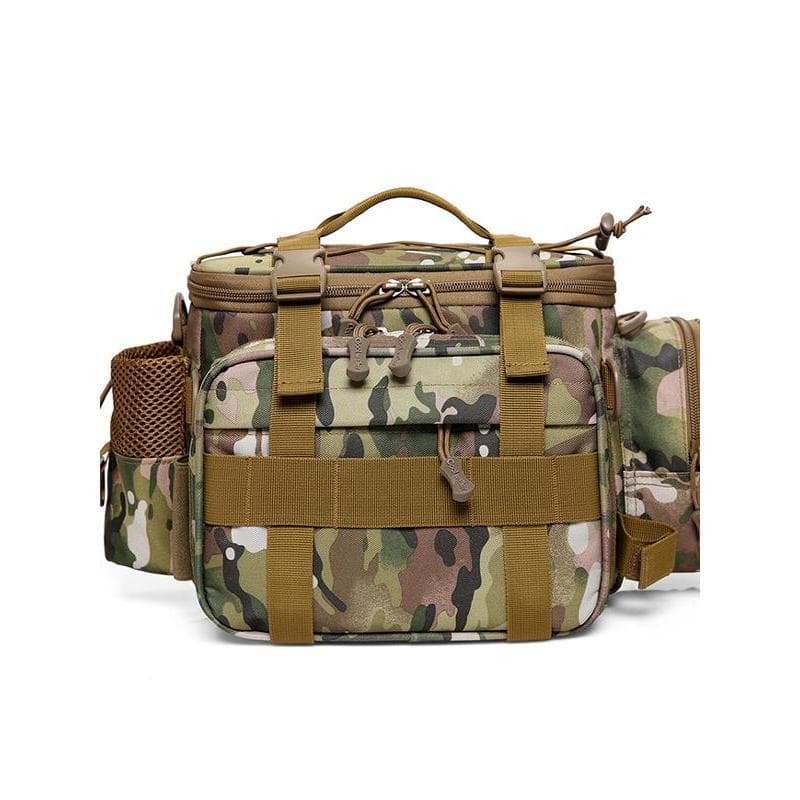 Tianya Youzi Bolsa de isca multifuncional Bolsa de cintura de um ombro Cross-Body Bag Tie Sea Pole Bag Mochila multifunc