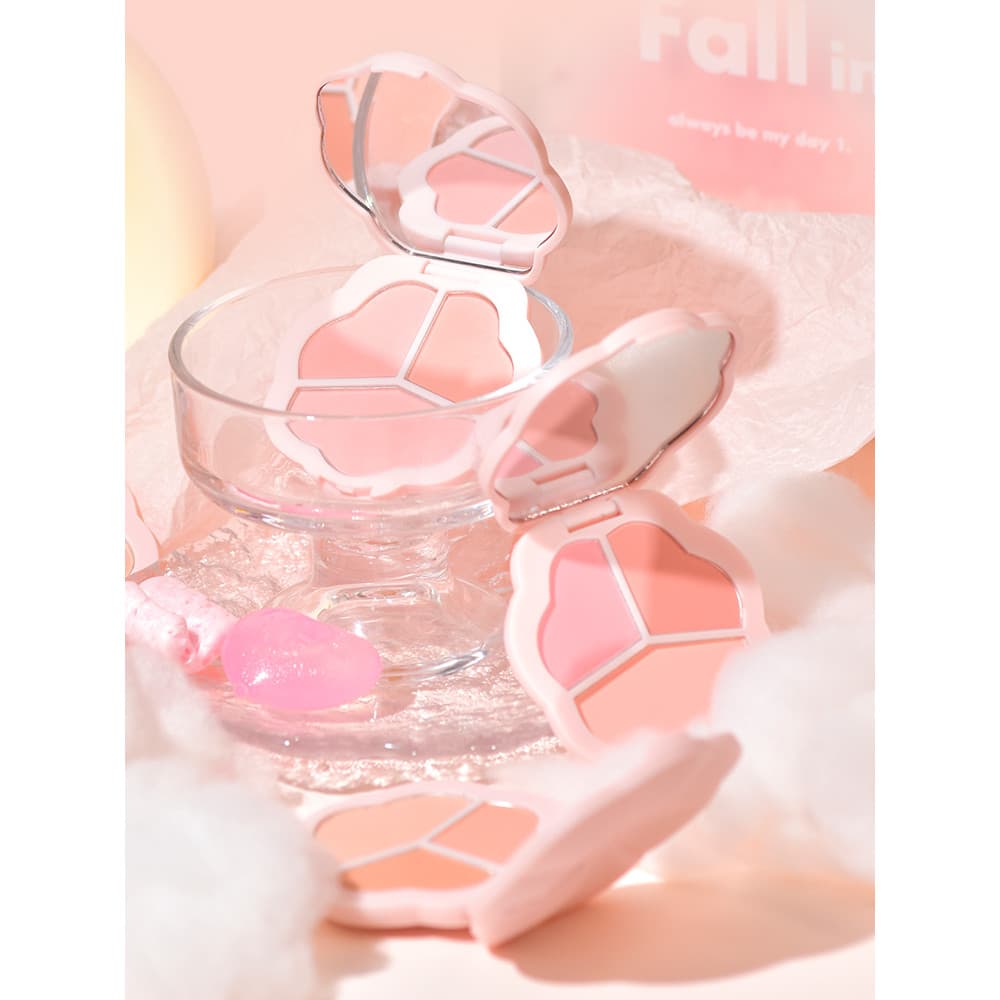 Gogotales Gogo dança Tricolor Blush paleta expansão psiquiatra cor sol vermelho feminino fosco Rouge outono inverno bara