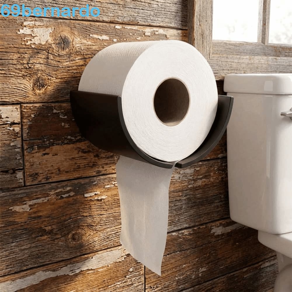 Suporte De Papel Em Rolo BERNARDO , Caixa De Toalha Montada Na Parede Com Economia De Espaço De Plástico , Rack De Armaz