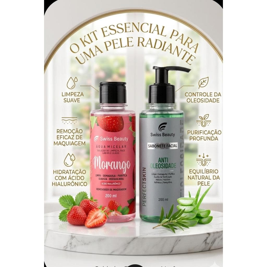 Kit agua micelar+Sabonete anti-oleoso