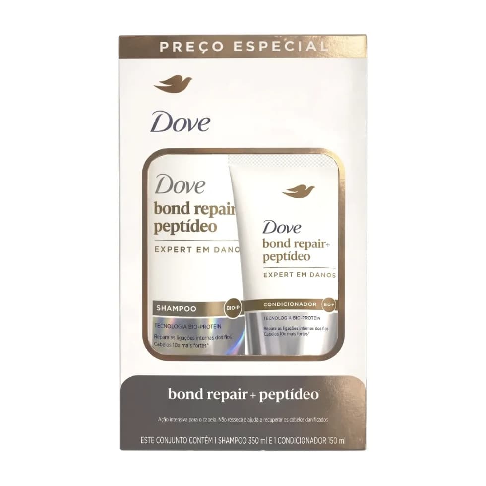 Kit Shampoo E Condicionador Bond Repair + Peptídeo