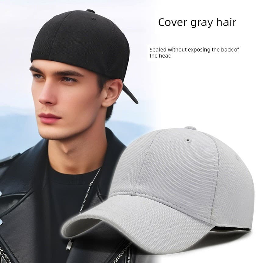 boné masculino boné Capa de cabelo branco volta selo chapéu masculino Multi-tamanho boné de beisebol de vedação comple