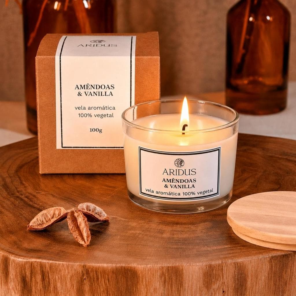 Vela Aromática - Amêndoas e Vanilla - 100gr