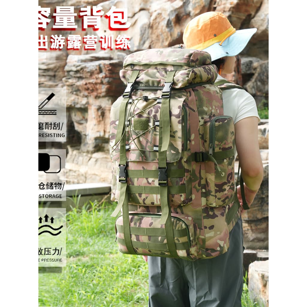 Mochila de viagem ao ar livre grande capacidade das mulheres dos homens mochila esportiva à prova dwaterproof água passe