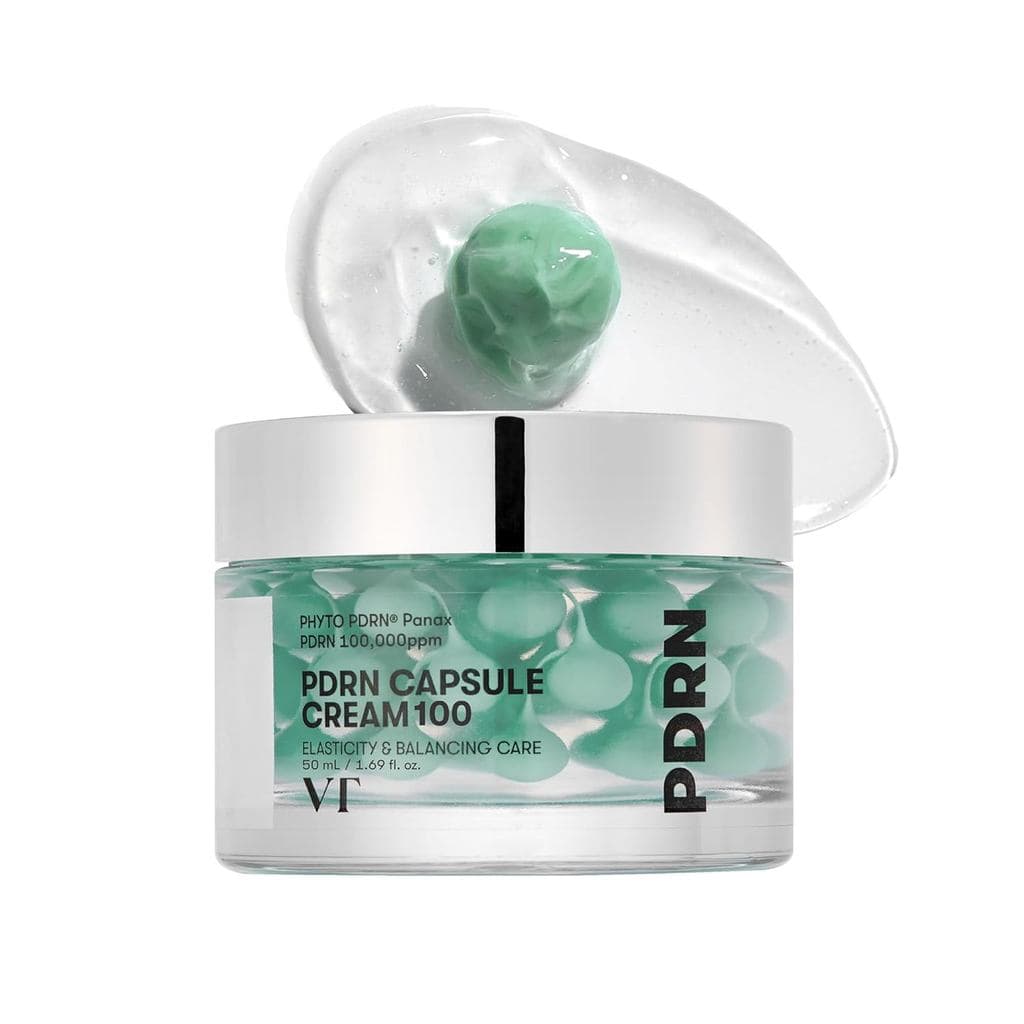 VT COSMETICS PDRN Capsule Cream 100, Hidratante Facial com 100.000 ppm de PDRN, Ácido Hialurônico, 9 Peptídeos, Creme Nu